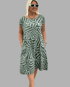 Amara | Summer Dress with Round Neck and Beautiful Print