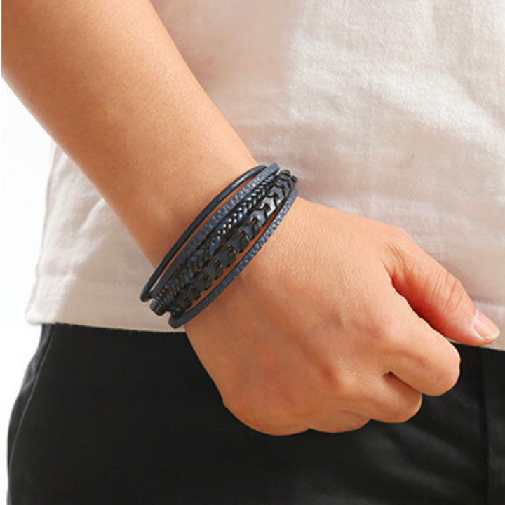 Felix | Geflochtenes Leder-Viking-Armband