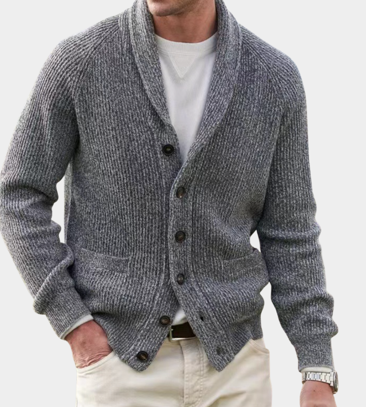 Philip | Klassischer Schal-Cardigan