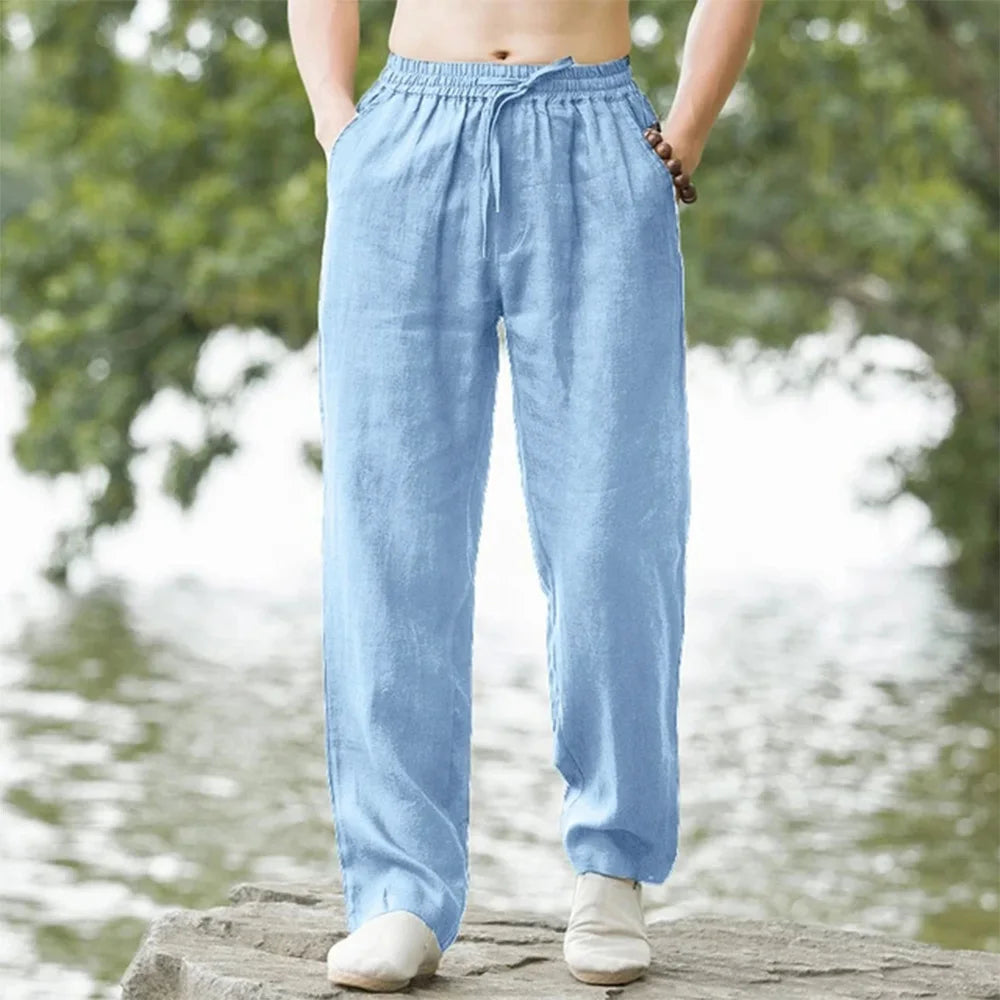 Leinen Strandhose für Herren
