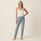 Satin Cami Top – V-Ausschnitt Spaghetti-Träger, Eleganter Fall