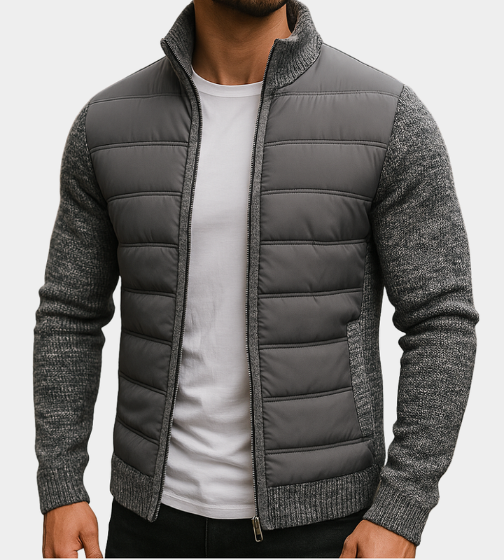 Rad | Jacke mit Steppfront und Strickärmeln