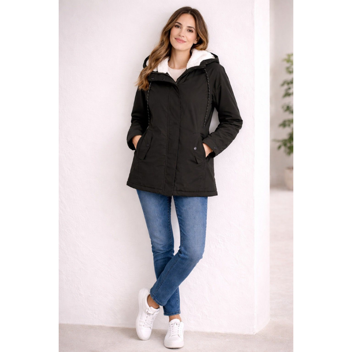 Melissa - Lange Winterjacke mit Kapuze - Gefüttert &amp; Bequem