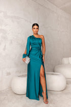 Odette - Elegantes Maxi-Kleid mit Schlitz für Damen