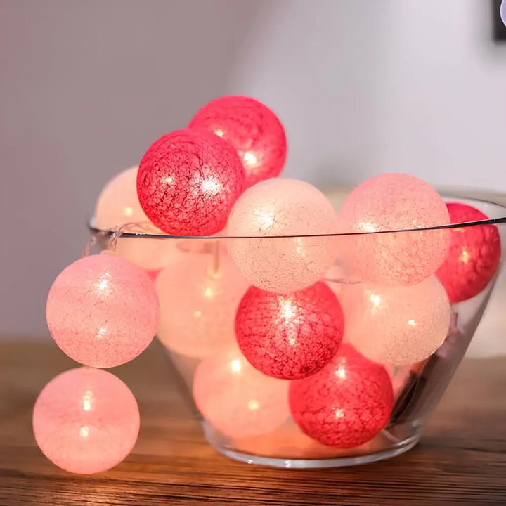 Cotton Light Balls String – Create Atmosphere and Warmth in Any Space