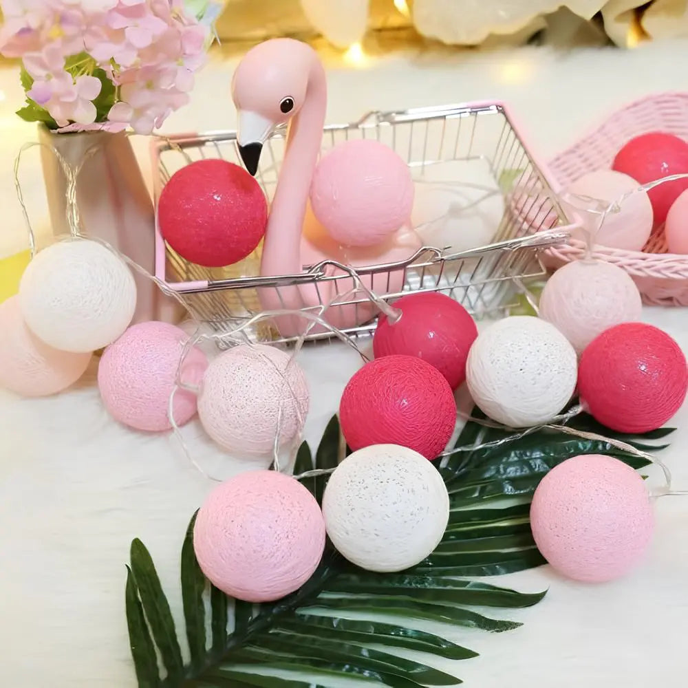Cotton Light Balls String – Create Atmosphere and Warmth in Any Space