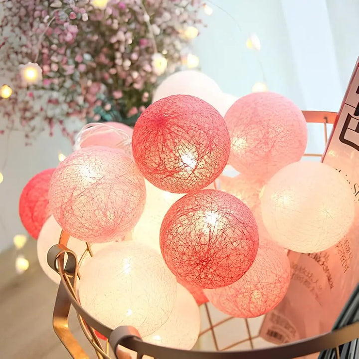 Cotton Light Balls String – Create Atmosphere and Warmth in Any Space