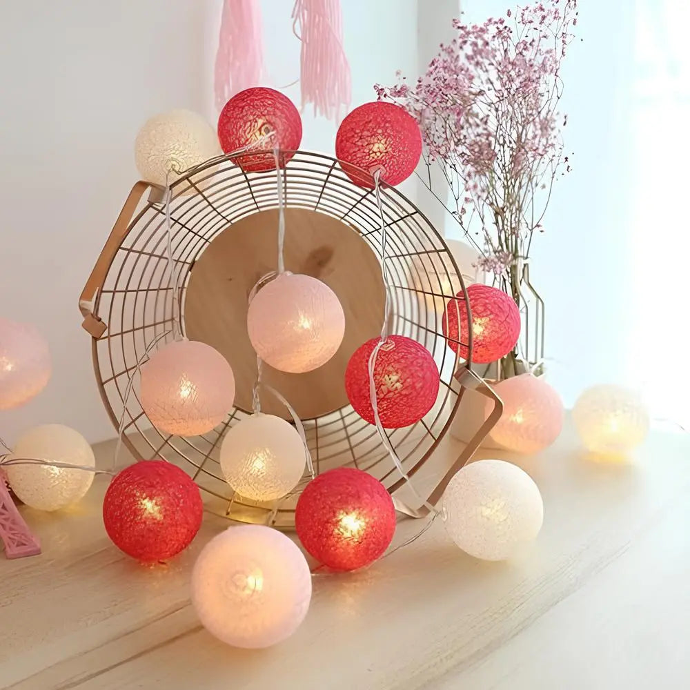 Cotton Light Balls String – Create Atmosphere and Warmth in Any Space