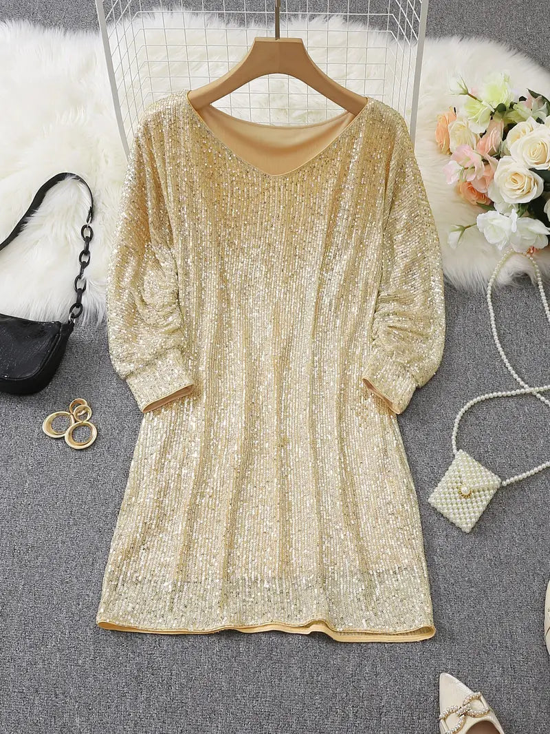 Damen Cocktailkleid | Pailletten