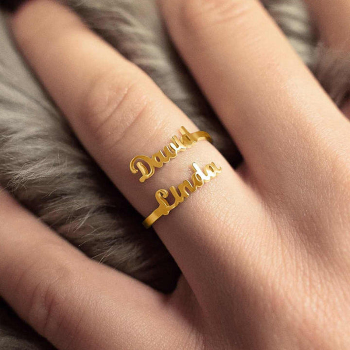 Double Name Ring | Carry Your Loved Ones With You