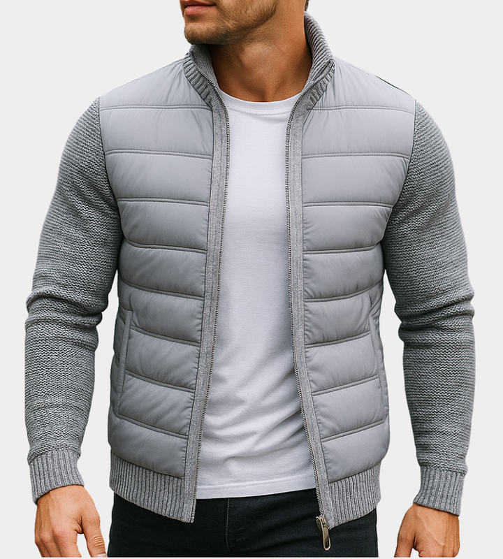 Rad | Jacke mit Steppfront und Strickärmeln