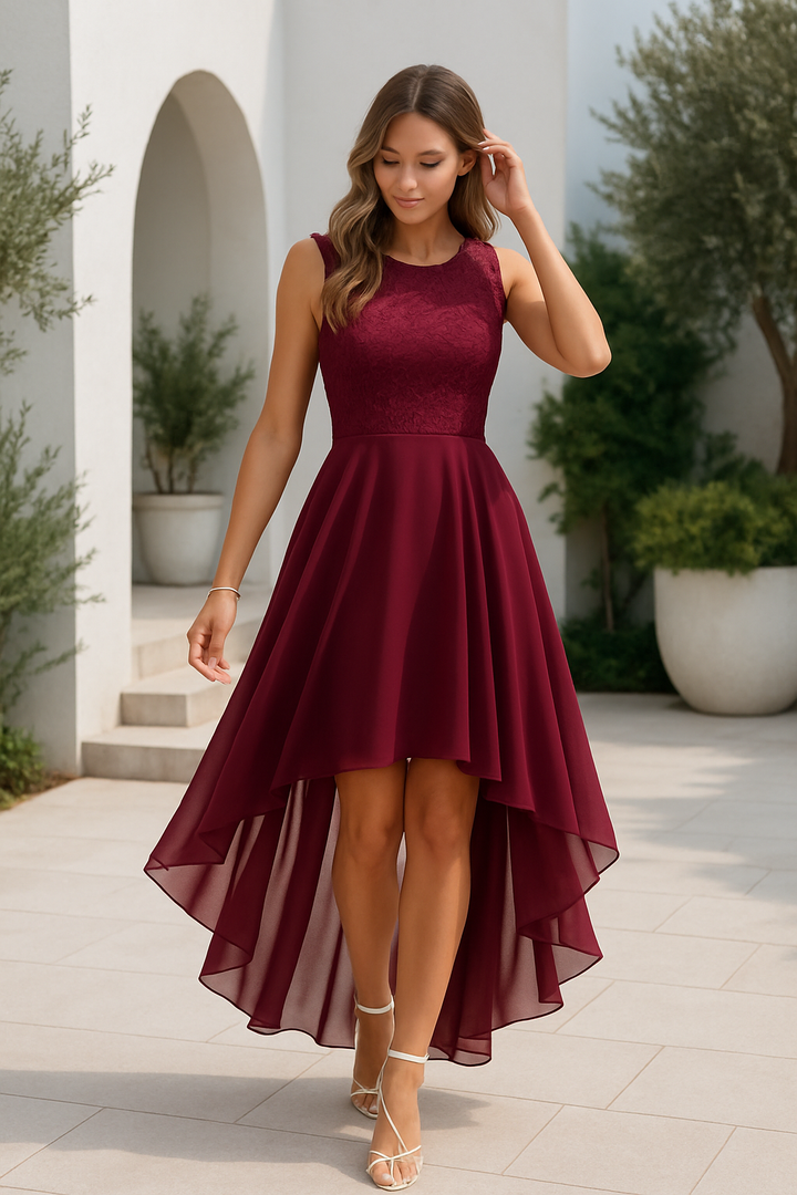 Damen Hochzeitsgastkleid | Ärmellos