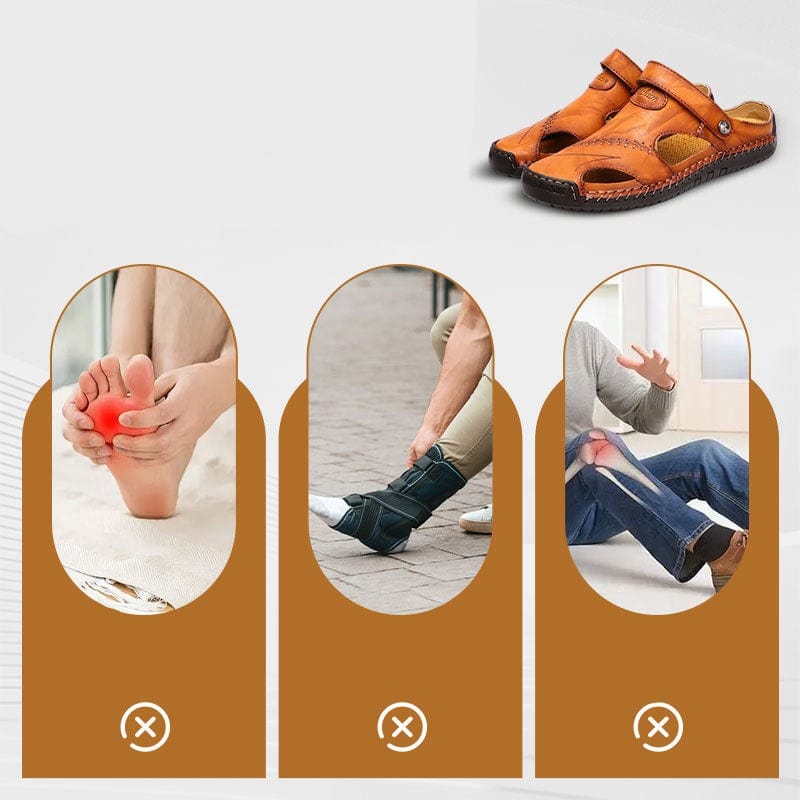 Leder Sandalen für Herren - Geer