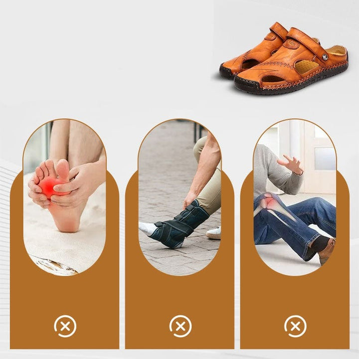 Leder Sandalen für Herren - Geer