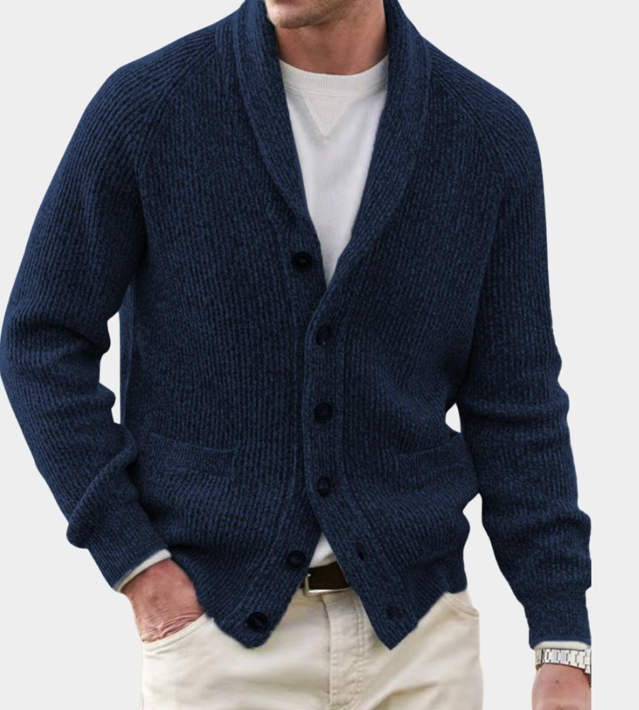 Philip | Klassischer Schal-Cardigan