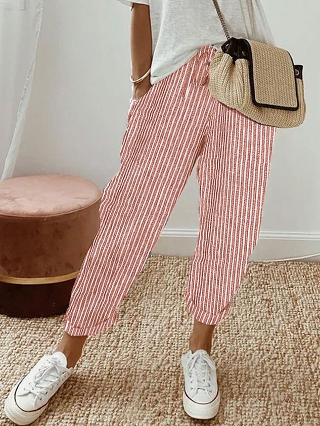 Helga | Stylish Casual Linen Trousers