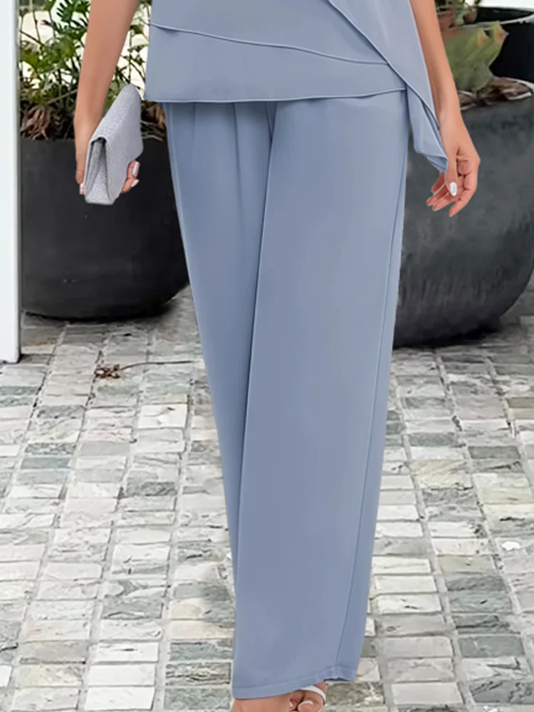 Damen 2-Teiliges Set | Hochzeitsoberteil mit Quadrat-Ausschnitt