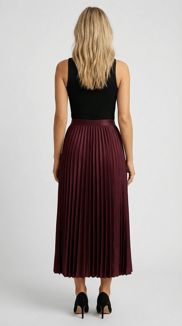 Grace Pleated Midi Skirt