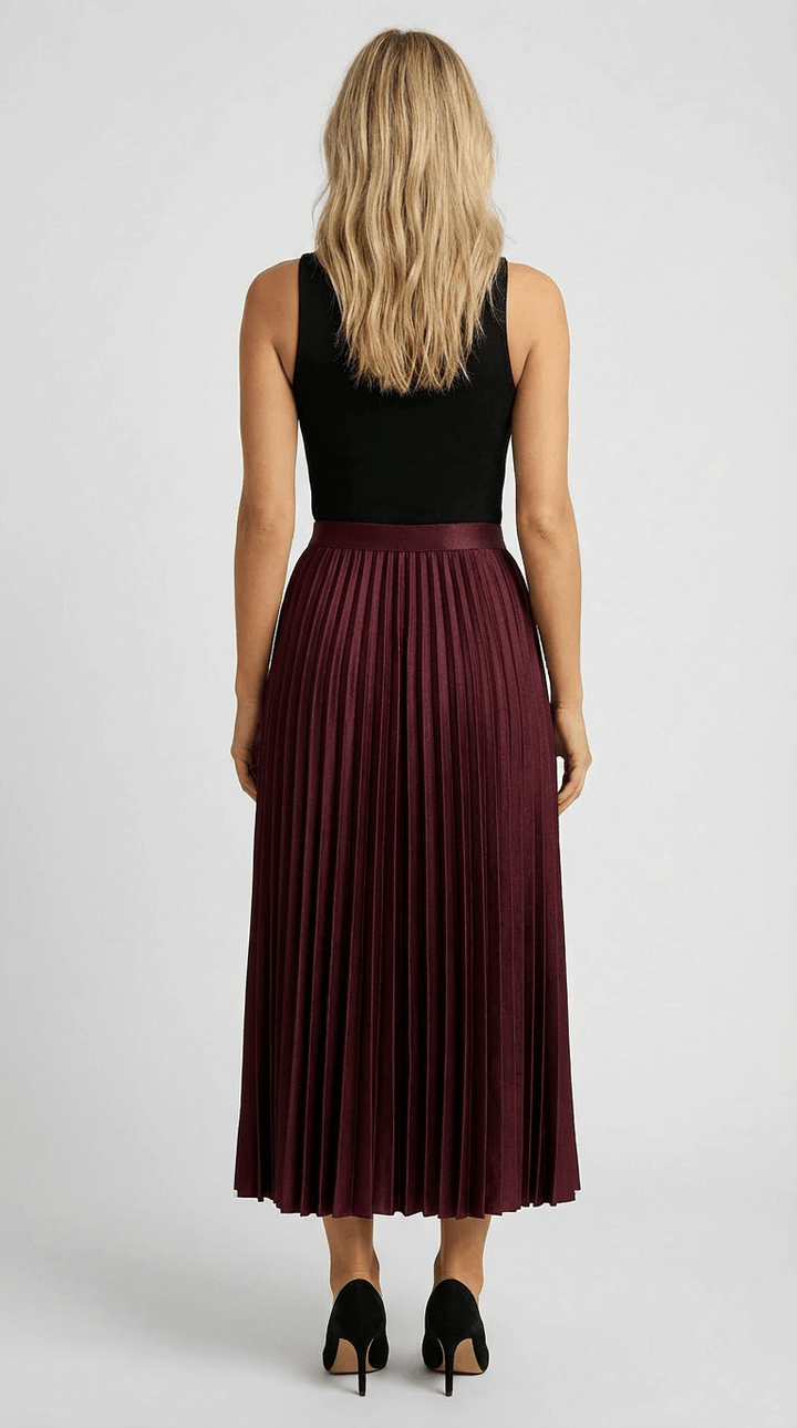 Grace Pleated Midi Skirt