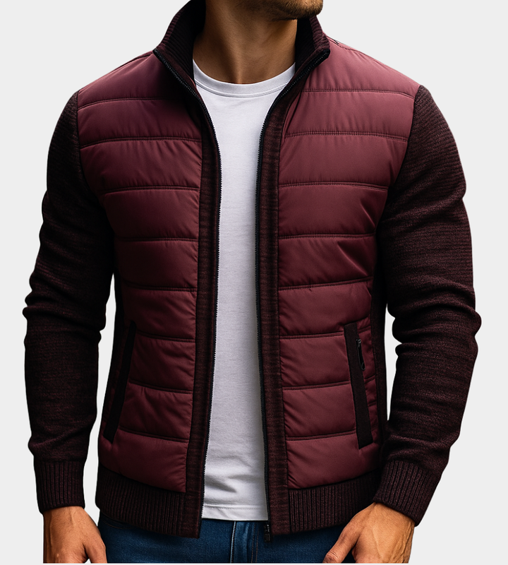 Rad | Jacke mit Steppfront und Strickärmeln