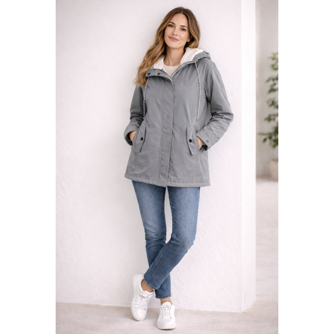 Melissa - Lange Winterjacke mit Kapuze - Gefüttert &amp; Bequem