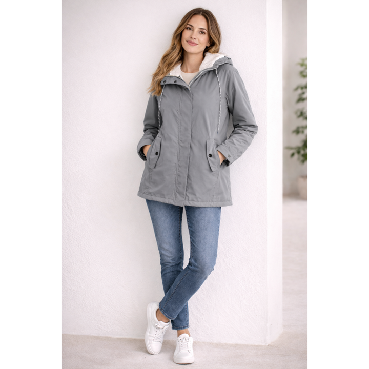 Melissa - Lange Winterjacke mit Kapuze - Gefüttert &amp; Bequem
