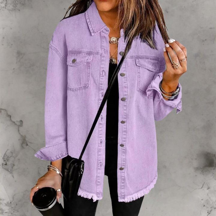 Kian | Lässige Denimjacke mit Knöpfen