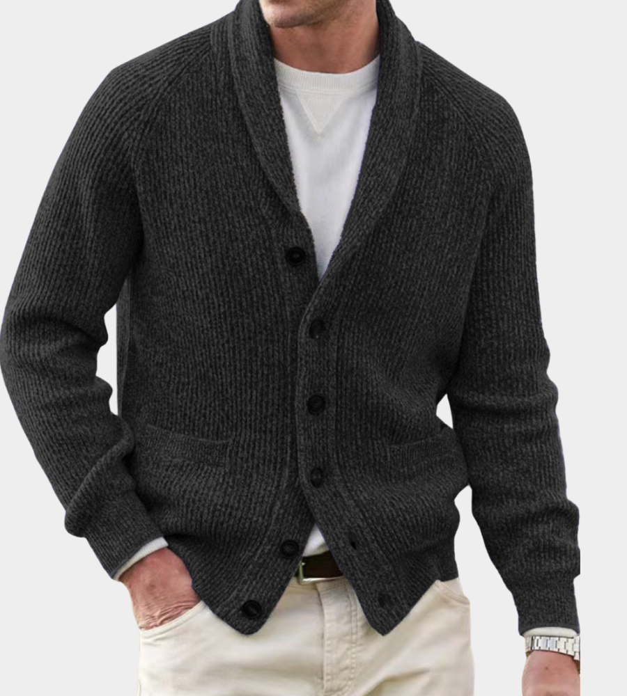 Philip | Klassischer Schal-Cardigan
