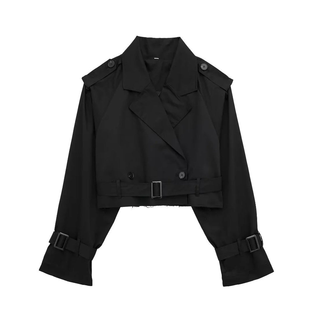 Angie | Trench-coat mi-saison pour femme avec ceinture