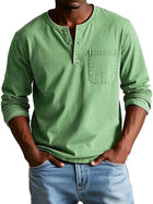 Philipp | Men's Casual Long Sleeve Henley Shirt