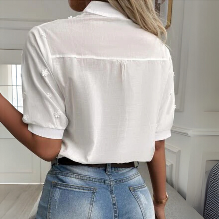 Damen Klassische Bluse mit Tailliertem Schnitt und Vielseitigem Stil