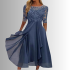 Women's Lace Dress with Intricate Detailing and Classic Design