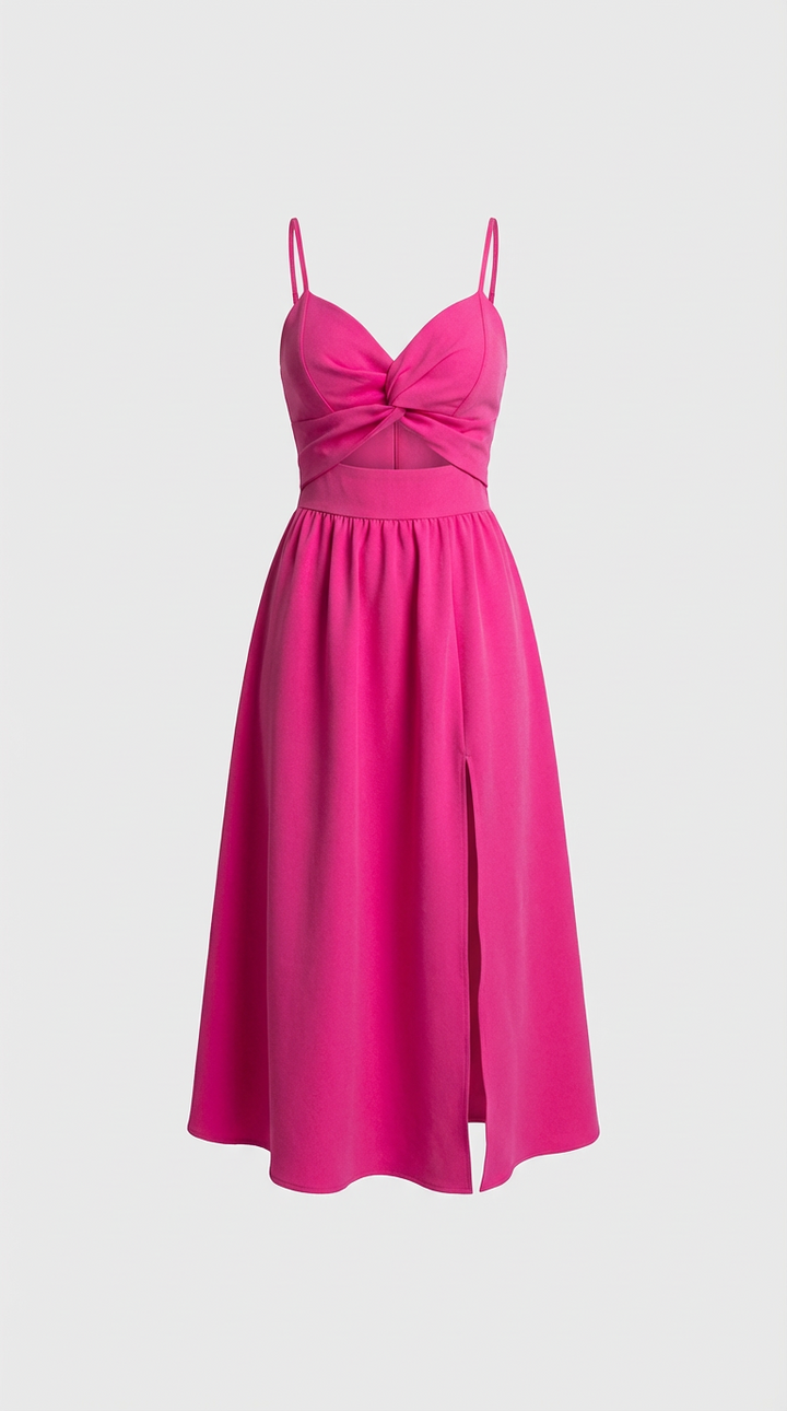 Avery Midi Dress with Cut-Outs