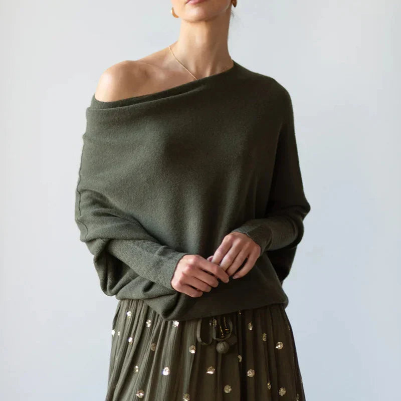 Céline - Pull Drapé Asymétrique