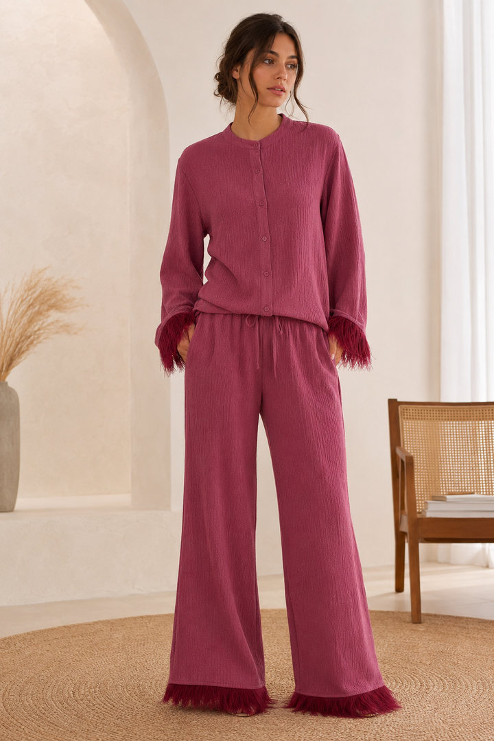 Henley - Luxus Glitzer Set mit Federn