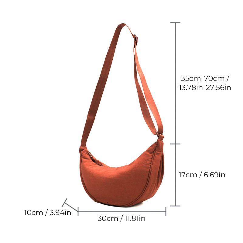 Damen Halbe Mond Schultertasche | Latoya