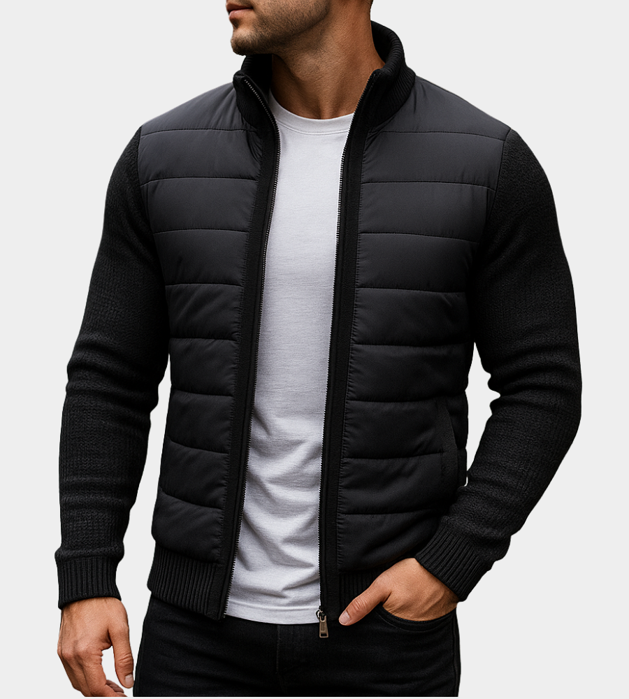 Rad | Jacke mit Steppfront und Strickärmeln