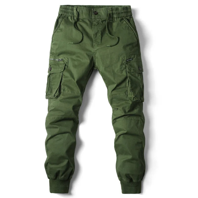 Niel | Joggeur cargo homme multipoches bords-côtes anthracite