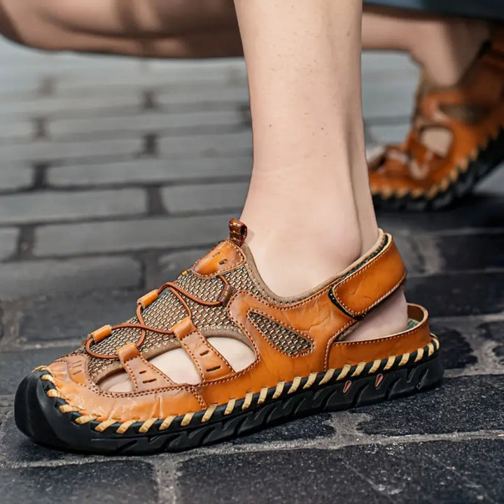 Orthopädische Sportsandalen Wasserdicht - Bequeme Wandersandalen mit Geschlossenem Zeh