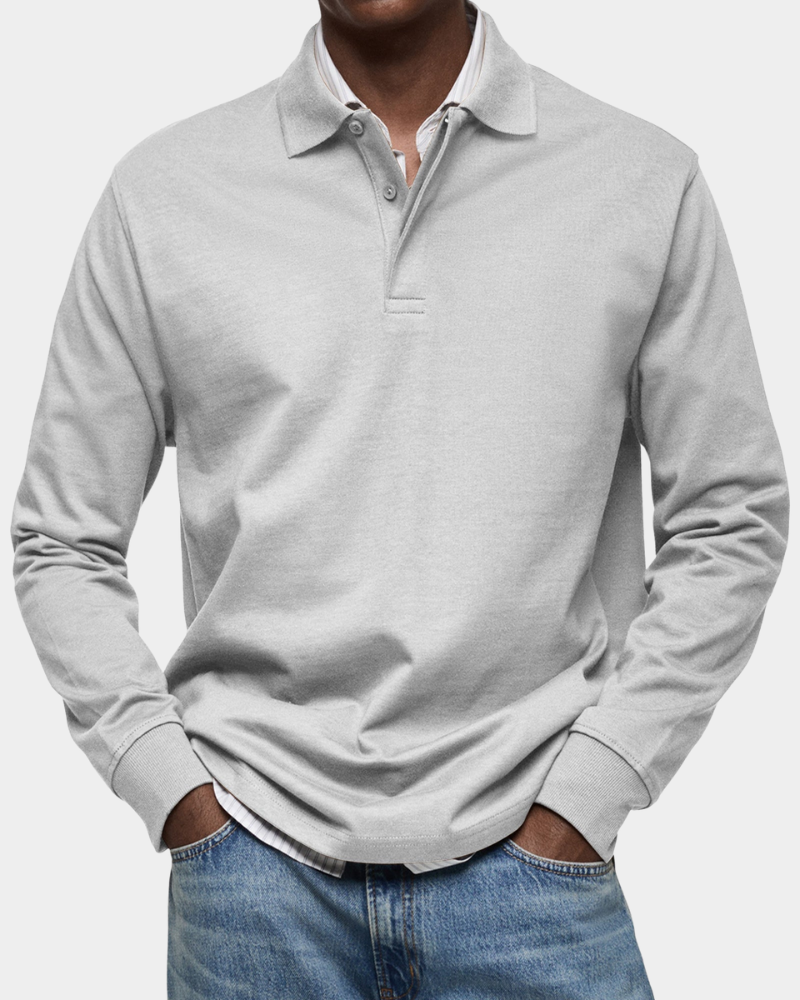 Wilson | Klassisches Langarm-Poloshirt