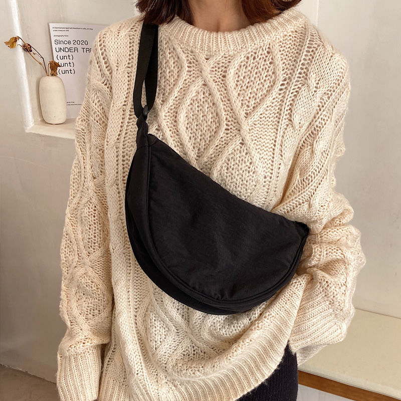 Damen Halbe Mond Schultertasche | Latoya