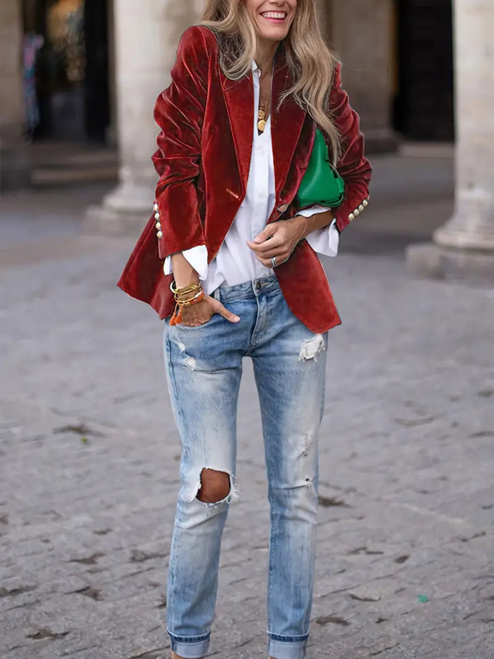 Blazer für Frauen | Ein-Knopf Maßgeschneidert
