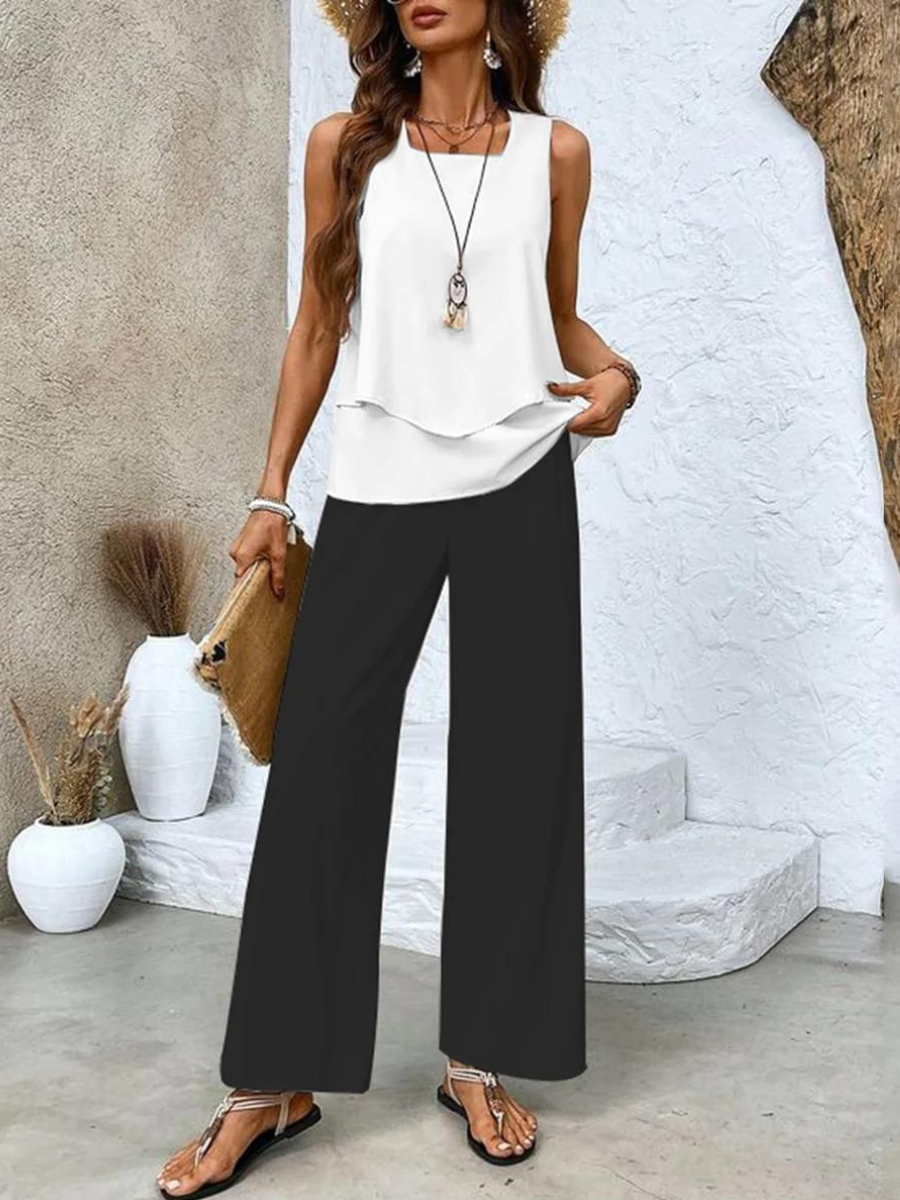 Damen Zweiteiliges Set mit Koordiniertem Design und Vielseitigem Stil