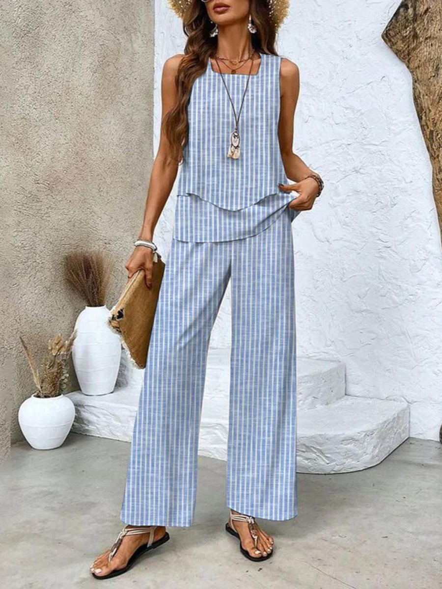 Damen Zweiteiliges Set mit Koordiniertem Design und Vielseitigem Stil
