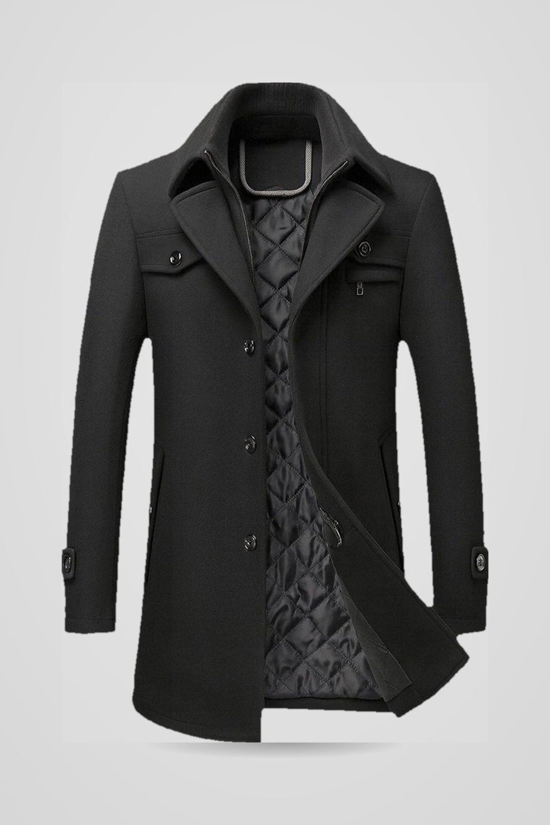Lambert | Herren Steppjacke mit Reißverschluss für kaltes Wetter