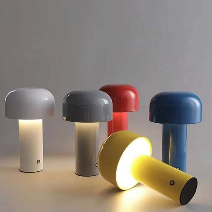 LED Table Lamp | Wireless &amp; Rechargeable | Mushroom Ambient Light