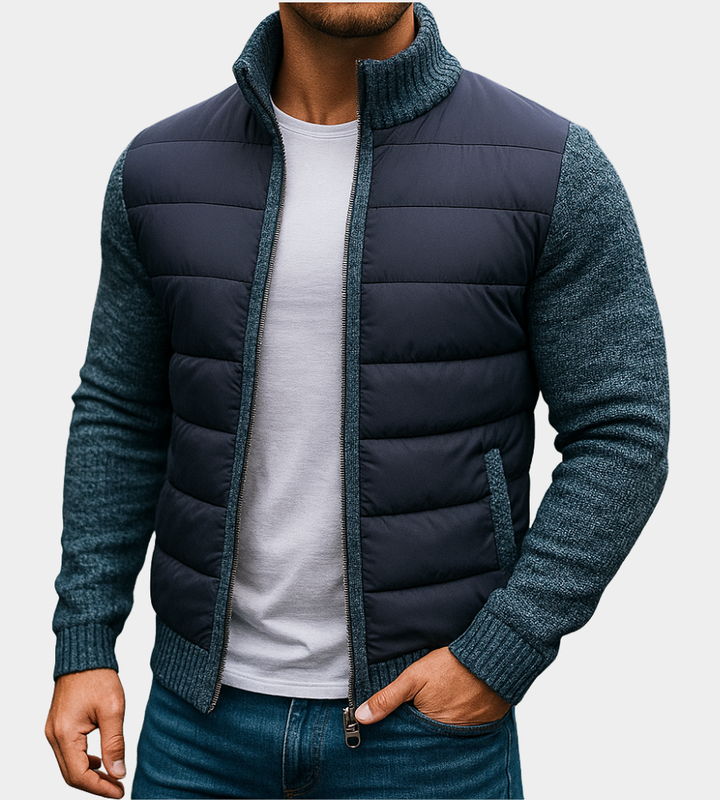 Rad | Jacke mit Steppfront und Strickärmeln