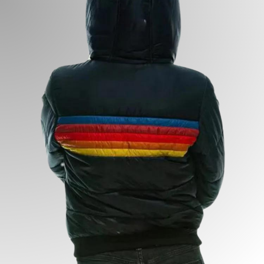 Damen Retro Zip-Jacke mit funktionalen Taschen und verstellbarem Schnitt