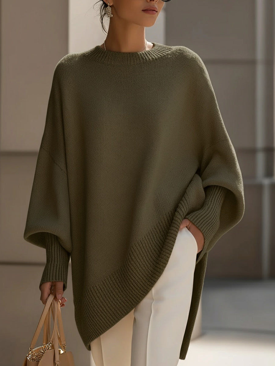 Damenbluse | Oversized Pocho-Stil