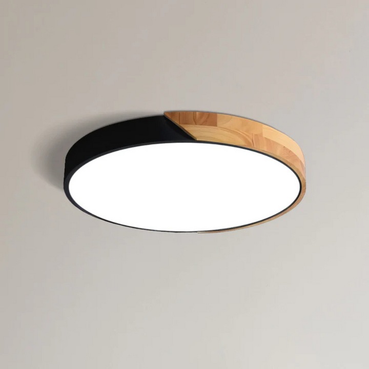 LED Ceiling Lamp with Scandinavian Design in Wood &amp; Acrylic